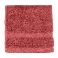 Essential Solid Terracotta Washcloth, 13"