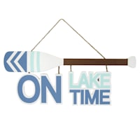 On Lake Time Outdoor Wall Decor, 24"