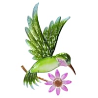 Hummingbird Metal Outdoor Wall Decor, 21"