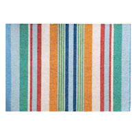 Multicolor Striped Coir Mat, 17x27