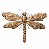 Honeybloom Dragonfly Metal Outdoor Wall Decor, 21x16