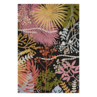 (E501) Multicolored Floral Blossoms Outdoor Area Rug, 5x8