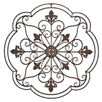 Medallion Iron Outdoor Wall Decor, 35"