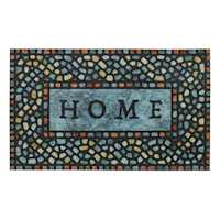 Home Mineral Pebbles Rubber Doormat, 18x30