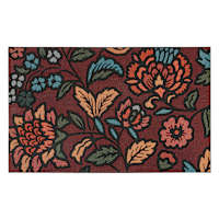 Prairie Jacobean Rubber Doormat, 18x30