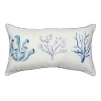 Ty Pennington Blue Coral Lumbar Outdoor Throw Pillow, 14x20