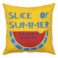 Slice of Summer Yellow Watermelon Square Outdoor Throw Pillow, 17"