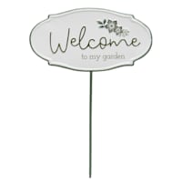Honeybloom Welcome Metal Yard Pick, 14"