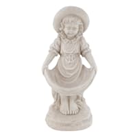 Girl Outdoor Garden Statue, 21.5"