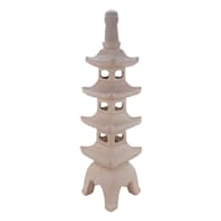 Found & Fable Tall Pagoda Outdoor Garden Statue, 45.4"