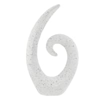 Crosby St. Modern Swirl Outdoor Garden Statue, 21"
