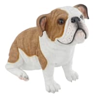 Bulldog Outdoor Garden Statue, 11.5"