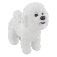 Bichon Frise Dog Outdoor Garden Statue, 9.5"