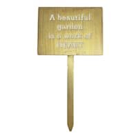Honeybloom A Beautiful Garden Is a Work of Heart Yard Stake, 7.6"