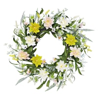 Mixed Wildflower Floral Wreath, 20"