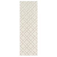 (A515) Providence Zenith Neutral Trellis Runner, 2x6