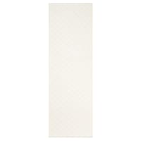(B866) Honeybloom Ada Almond & White Checkered Washable Runner, 2x6
