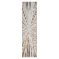 (B872) Crestline Neutral & Grey Abstract Burst Runner, 2x8