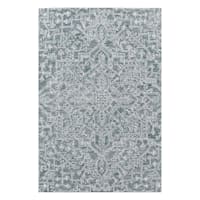 (A516) Providence Giverny Blue Traditional Floral Area Rug, 5x7