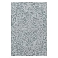(A516) Providence Giverny Blue Traditional Floral Area Rug, 7x9