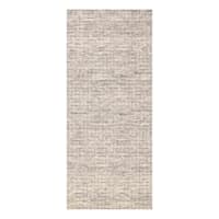 (A517) Crosby St. Tahoe Neutral Grey Textured Abstract Runner, 2x8