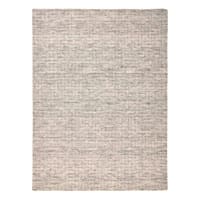 (A517) Crosby St. Tahoe Neutral Grey Textured Abstract Accent Rug, 2x4