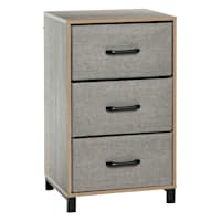 Joel 3-Drawer Storage Tower, Grey