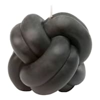 Crosby St. Black Unscented Double Knot Candle, 4x3.5