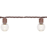 100-Count LED G30 Globe String Lights with Brown Wire