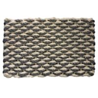 Bleach & Grey Rope Coir Mat, 18x30