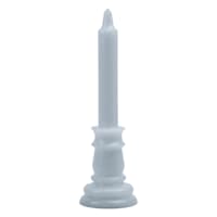 Providence Blue Unscented Taper Candle, 6"