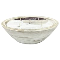 Found & Fable Gilded Tonka & Mahogany Scented Wooden Bowl Candle, 30oz