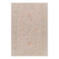 (A513) Honeybloom Avant Garde Taupe Floral Runner, 2x7