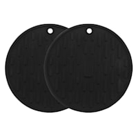 2-Piece Black Trivet Set