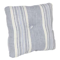 Calisto Pinstripe Outdoor Tufted Back Cushion
