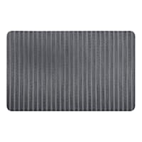 Bistro Forever Woven Charcoal Striped Antifatigue Mat, 20x39