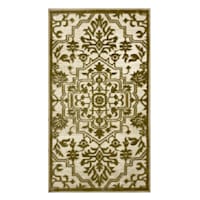 Providence Ellis Ivory Medallion Washable Accent Rug, 2x4