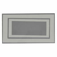 Plano Silver Double Border Non-Antifatigue Kitchen Mat, 20x39