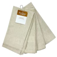 Honeybloom Set of 4 Solid Natural Cloth Napkins