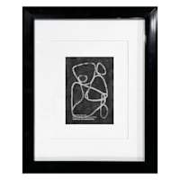 Black Double Mat Wide Wall Frame, 11x14
