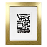 Gold Double Mat Wide Wall Frame, 8x10