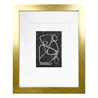 Gold Double Mat Wide Wall Frame, 11x14