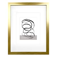 Gold Double Mat Wide Wall Frame, 16x20