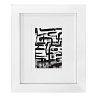 White Double Mat Wide Wall Frame, 8x10