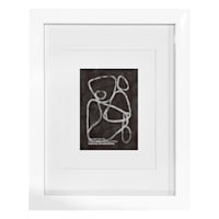 White Double Mat Wide Wall Frame, 11x14