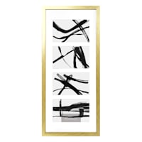4-Opening Gold Collage Picture Frame, 8x20