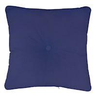 Wheaton Midnight Blue Premium Outdoor Tufted Back Cushion