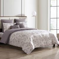 7-Piece Cayson Neutral Floral Comforter Set, King