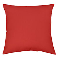Cherry Canvas Oversized Square Outdoor Throw Pillow, 20"