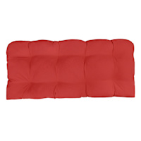 Cherry Canvas Outdoor Wicker Settee Cushion